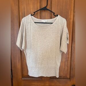 Zenana Outfitters Light Tan Short Sleeve Top